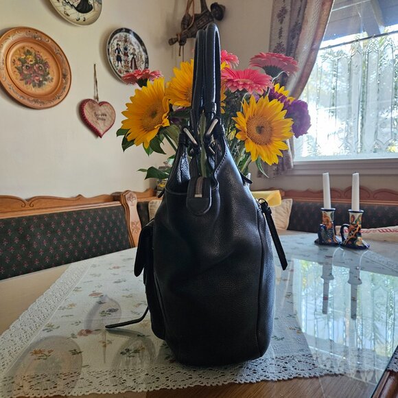 RADLEY London NWOT Rare Retro Black Pebbled Leather bag - Picture 6 of 16